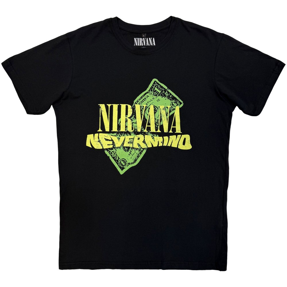 Nirvana - Nevermind Dollar Mens Tshirt - Black